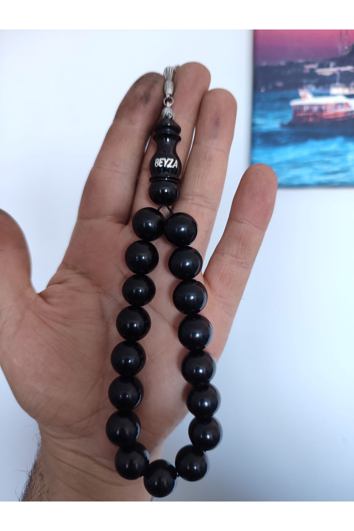 Küre Kesim Efe Tesbih Maskot Boy 15 Mm Oltu